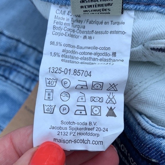 MAISON SCOTCH AMSTERDAMS BLAUW La Parisienne Skinny Jean - Picture 16 of 16